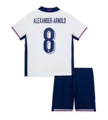 England Alexander-Arnold #8 Hjemmebanesæt Børn EM 2024 Kort ærmer (+ korte bukser)